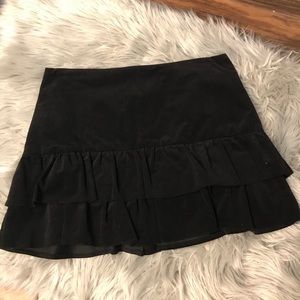Necessary objects black corduroy miniskirt